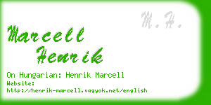 marcell henrik business card